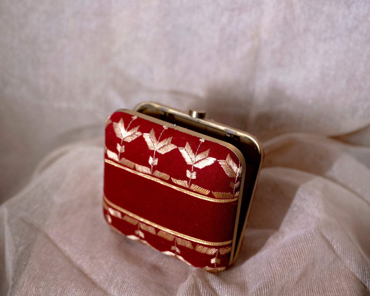 Phulkari Box clutch - Pehla purse