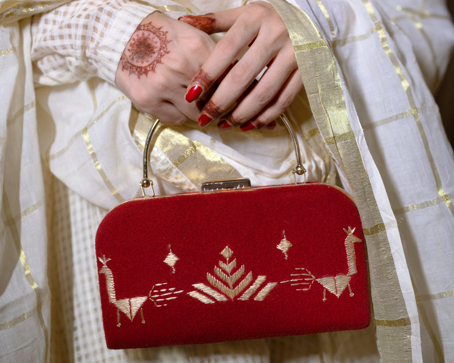 Peacock Clutch - Pehla purse