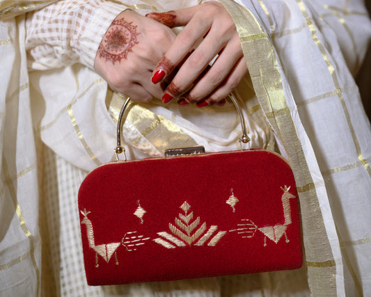 Peacock Clutch - Pehla purse